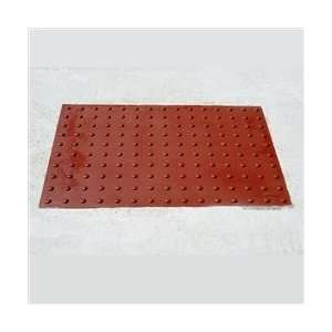 ADA Compliant Detectable Warning Pads, 2 x 3, Wet Set, Safety Red 
