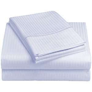  Cal King 600TC 100% Egyptian Cotton Bed Sheet Set Woven Stripes 