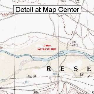  USGS Topographic Quadrangle Map   Calva, Arizona (Folded 