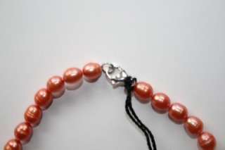 D13 HONORA Coral FW Cultured Ring Pearl Necklace NWT  
