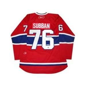  P.K. Subban Autographed/Hand Signed Pro Jersey Sports 