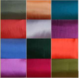 100% pure solid non stretch satin silk fabric,19MM thick  #71 