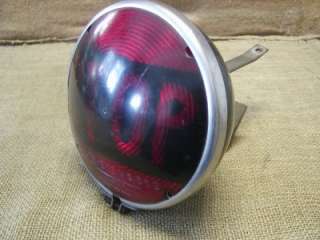 Vintage Red Stop Light Police Fire Bus Antique Old Auto  