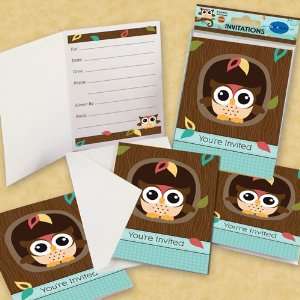  Owl Fill in Invitations (8 count) Toys & Games