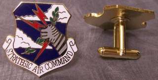 French Cuff Links Strategic Air Command with Gift Box NEW  