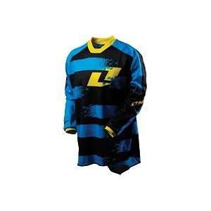   Industries Youth Carbon Stryper Jersey   Large/Cyan/Black Automotive