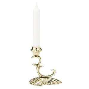   Lisbeth Dahl Brass Candlestick with Pattern