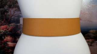 Talbots Buttery Soft X Wide Brown Leather Waist Hip Belt  