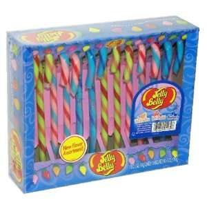 Jelly Belly (Tutti Fruitti, Blueberry, & Watermelon) Candy Canes 12ct 