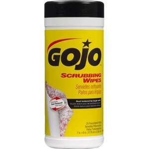   GOJO Scrubbing Wipes   Case of 6 25 Count Canisters