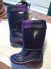 Private Label Canadian Made Pull On Rubber Boots W/Liners SZ 9 Navy 