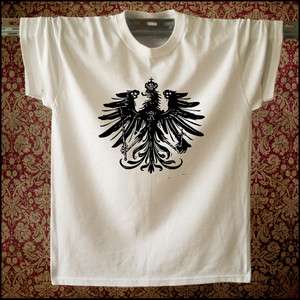 PRUSSIA PRUSSIAN PREUSSEN EAGLE ARMS FLAG T SHIRT TEE  