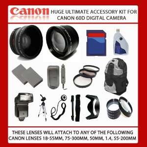   Accessory Kit For Canon EOS 60D Digital Camera