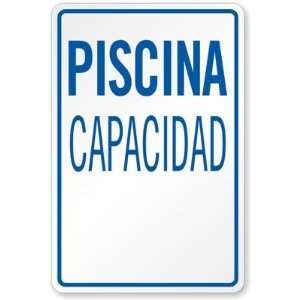  Piscina Capacidad Diamond Grade Sign, 18 x 12 Office 