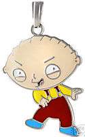 Brand New Family Guy Stewie Dancing Silver Pendant  