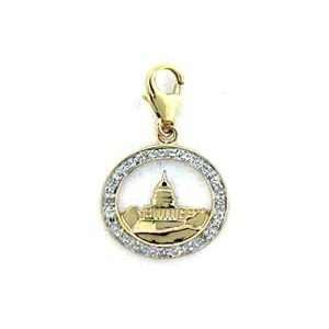  Capitol Hill, 14K Yellow Gold Diamond Charm Jewelry