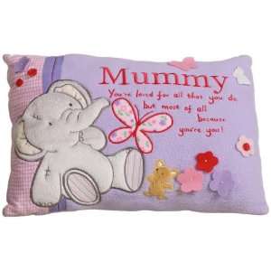 Mummy Captioned Purple Cushion 