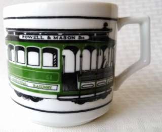 COFFEE MUG San Francisco Cable Cars Municipal Railway  