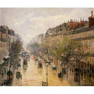   32 x 26 inches   Boulevard Montmartre. Spring Rai