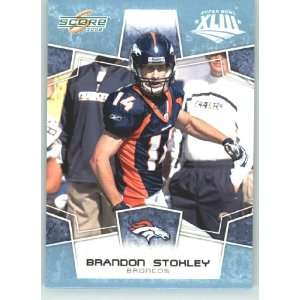  / Score Limited Edition Super Bowl XLIII GLOSSY # 92 Brandon Stokley 