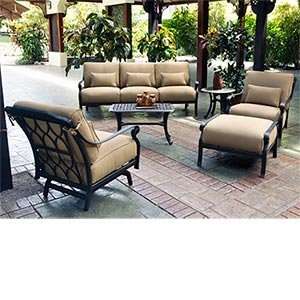  Soleil 6 pc Deep Seating Collection Includes 2 Action Club Chairs 