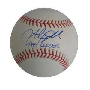 Autographed Jonathan Papelbon MLB Baseball inscribed  THE CLOSER 