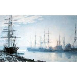  John Stobart   Sunrise Over Nantucket 1835