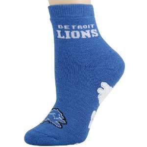  Detroit Lions Ladies Light Blue Slipper Socks Sports 