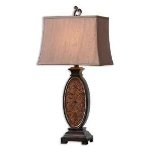  Uttermost 27675 Carlita Table Lamp, Dark Rustic Bronze 
