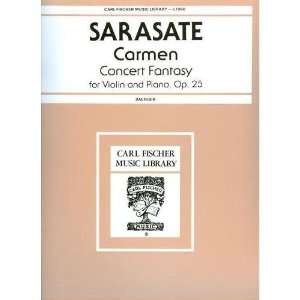  Sarasate, Pablo Carmen Fantasy, Op 25 Violin, Piano edited 