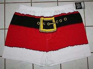 NWT Mens Briefly Stated SANTA CLAUS Boxers ~Various Sizes~  