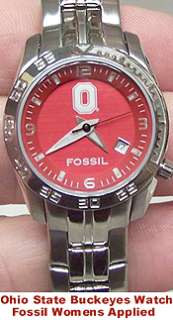 Ohio State Buckeyes Fossil Charm Bracelet Watch LI274  