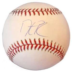  Dustin Pedroia Autographed Baseball   Autographed 