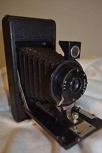 Antique Ensign Folding Camera 2 1/4B Dated 1911 Wollensak Opt. G 