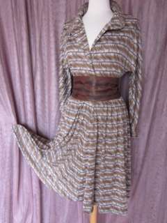 ROBERTA di CAMERINO 1977 VTG SHIRTWAIST DRESS~IT40~S/M  