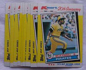 WILLIE STARGELL PIRATES KMART 1979 MVP Card LOT OF 10  