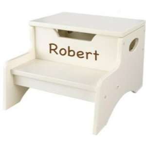  Personalized Vanilla Step n Store Stool 