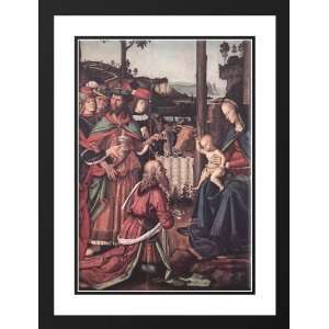  Perugino, Pietro 28x38 Framed and Double Matted Adoration 