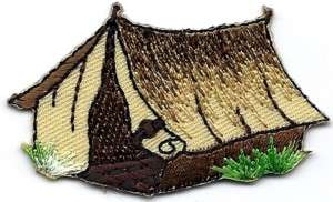 Camping Tent Iron On Embroidered Applique Trip,Vacation  