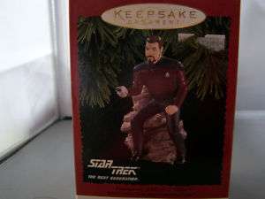 Star Trek Keepsake Ornament 1996 CMDR WILLIAM T RIKER  