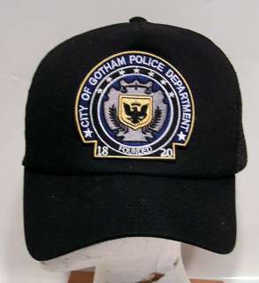 BATMAN Gotham Police Dept Logo Baseball Cap/Hat w Patch  