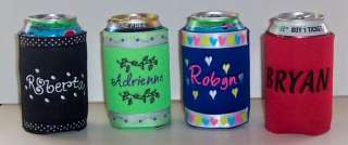 PERSONALIZED KOOZIE Can Soda Cover   Many Designs  