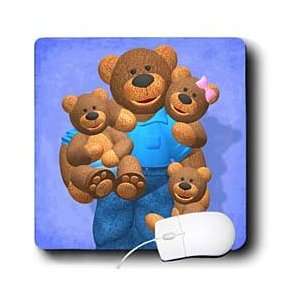   Cartoon Family   Dinky Bears Happy Family   Mouse Pads Electronics