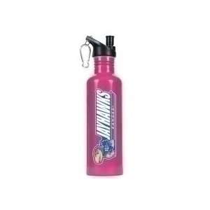 Kansas Jayhawks Pink 26 oz Stainless Steel Water Bottle with Pop Up 