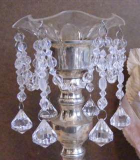 BOBECHE Crystal Clear DIAMOND Acrylic Candle Ring NWT  