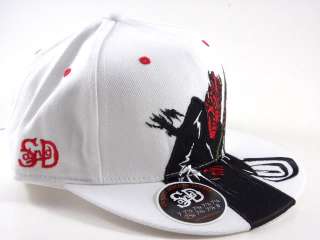 Stall & Dean Mexico Diablo Rojas White Fitted Hat Men  
