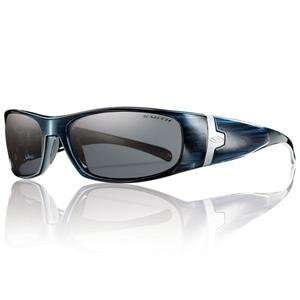  Smith Shelter Sunglasses   Blue Stripe/Grey Polarized 