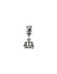 Scales of Justice Dangle Bead in Sterling Silver for Pandora, Kera and 