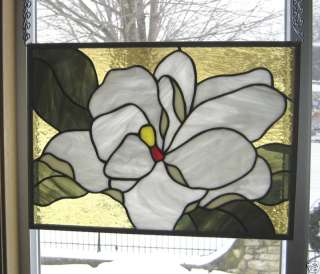 Magnolia ◄◄ Stained Glass Window Panel  