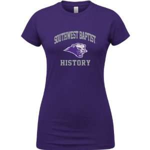  Southwest Baptist Bearcats Purple Womens History Arch T 